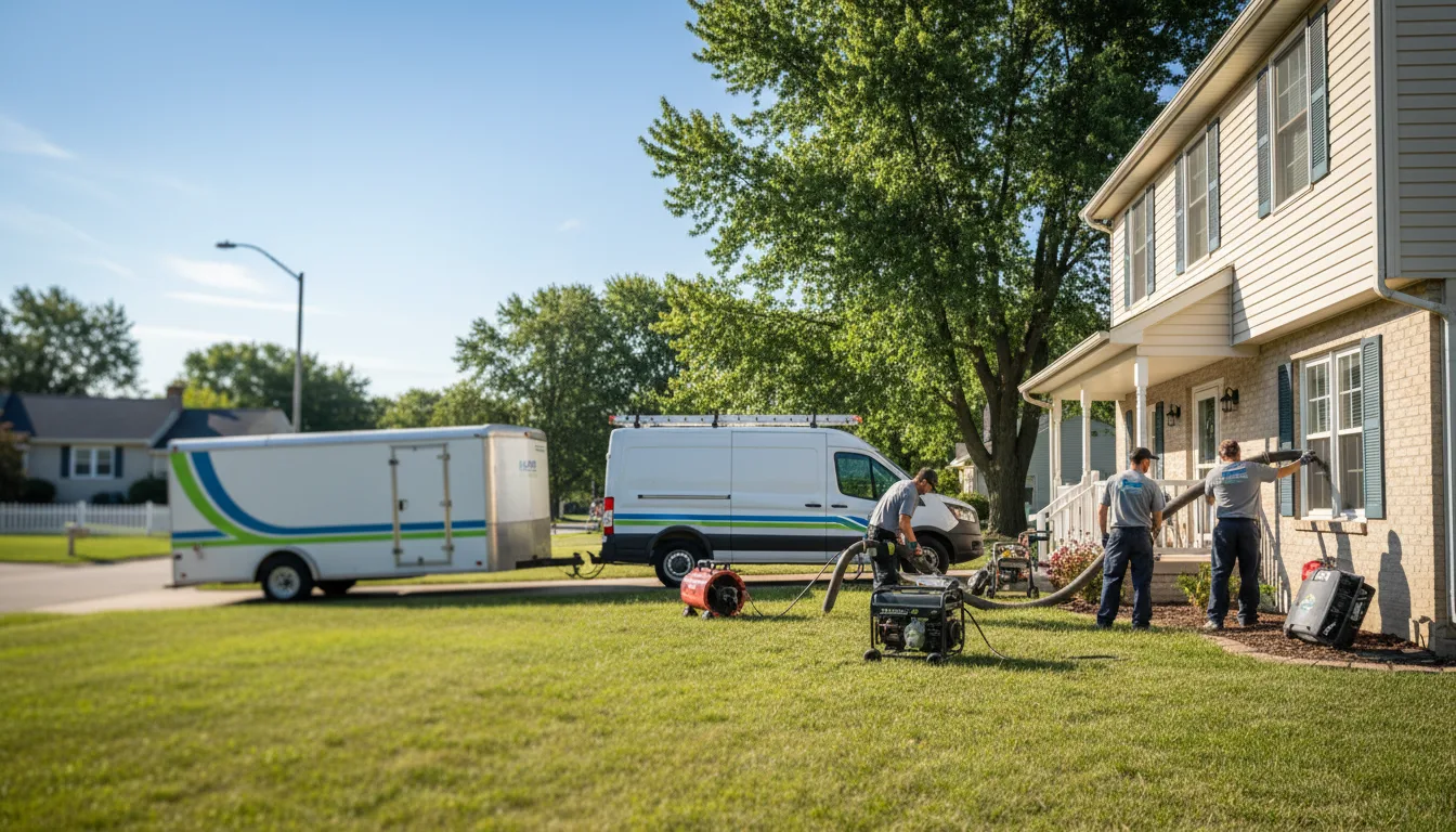 Flooded Basement Restoration And Cleanup With Repair in Toulon, IL near me